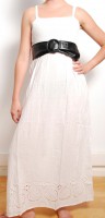Vestido blanco y negro